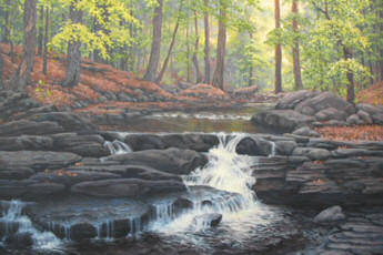 "Woodland Falls" by Mary F. Kokoski