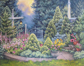 "Garden's Edge, Dawn" by Mary F. Kokoski